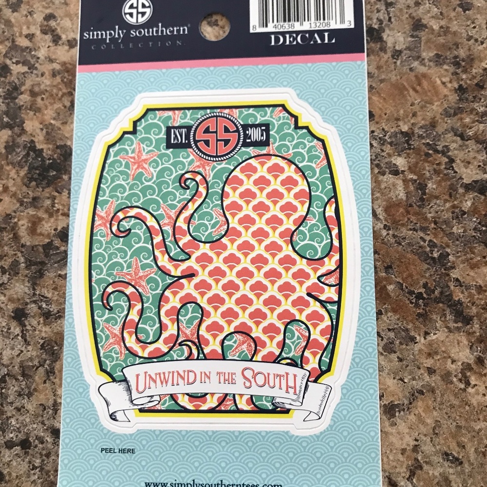 🐌5 Items for $15🐌 Simply Southern Sticker Decl Unwind in the South